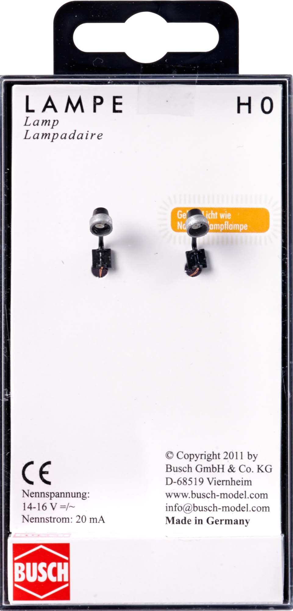 BuschBusch 4129-2 wall lights, vehicle.