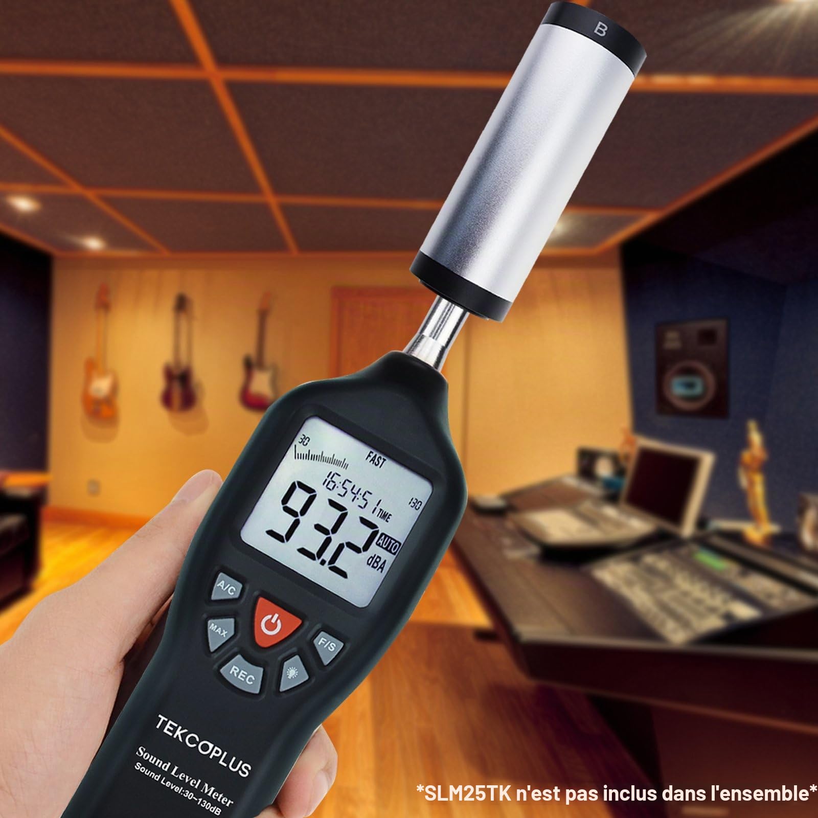 Calibrateur de niveau sonore, calibrage du décibel avec lecteur de mesure du bruit