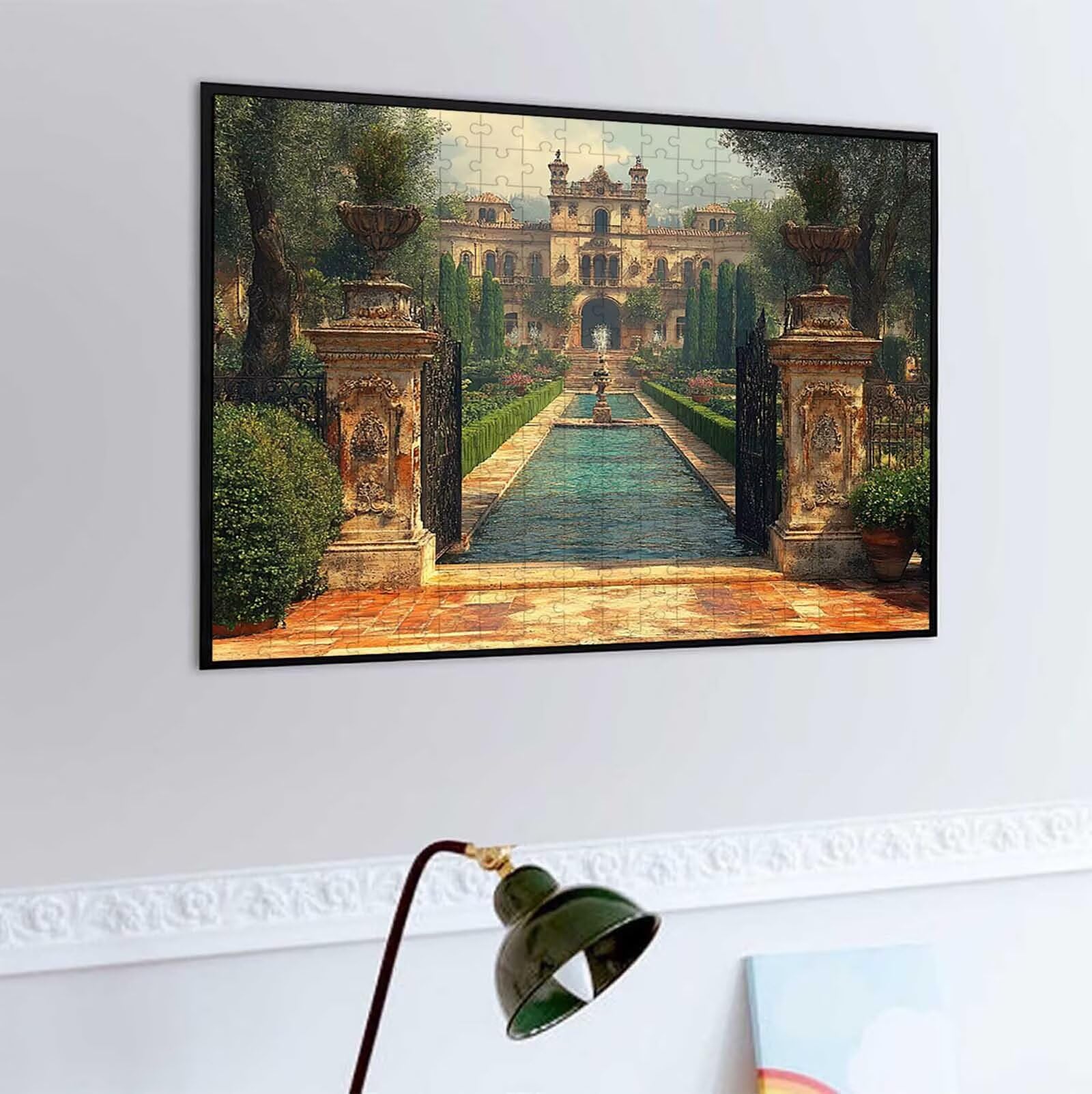 2000 Pezzi di Puzzle, nero architettura 2000 Pezzi di Puzzle per Adulti, Regalo Anniversario, Regalo Natale, Decorazione Della Casa, Prevenzione Della Degenerazione Cerebrale Negli Anziani PjY986 Q-B