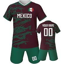 Custom Kids Soccer Jersey Personalized Youth T Shirts & Shorts Set Boy Girl Printed Name Number Athletic Uniforms 3-14Year