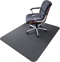 Vista 16 de SALLOUS Tapete para silla para suelo duro, 63" x 51" tapete para silla de oficina para suelo de madera dura, protector de suelo duro multiusos