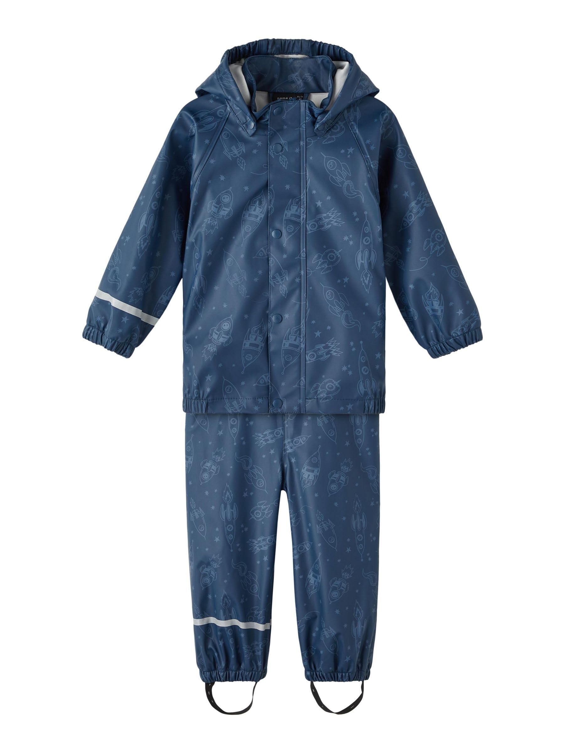 NAME IT Nmmdry Rain Set Space FO Noos Rainwear Uomo