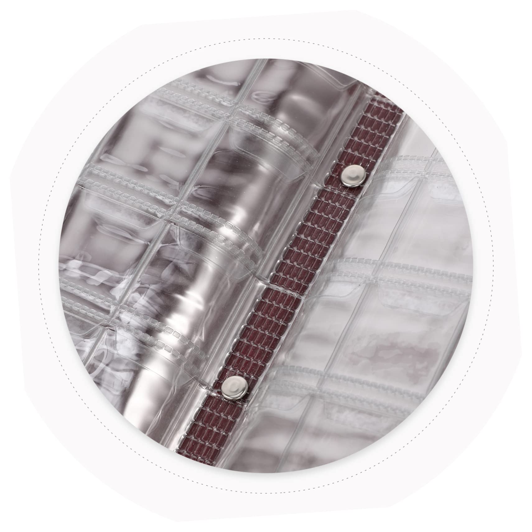 Operitacx 3pezzi Album Per Monete Collezione Libretto Protettivo Compatto e Leggero Design Elegante Con Copertura Pu Organizer Per Monete e Valuta Facile Da Trasportare Trasparente Su