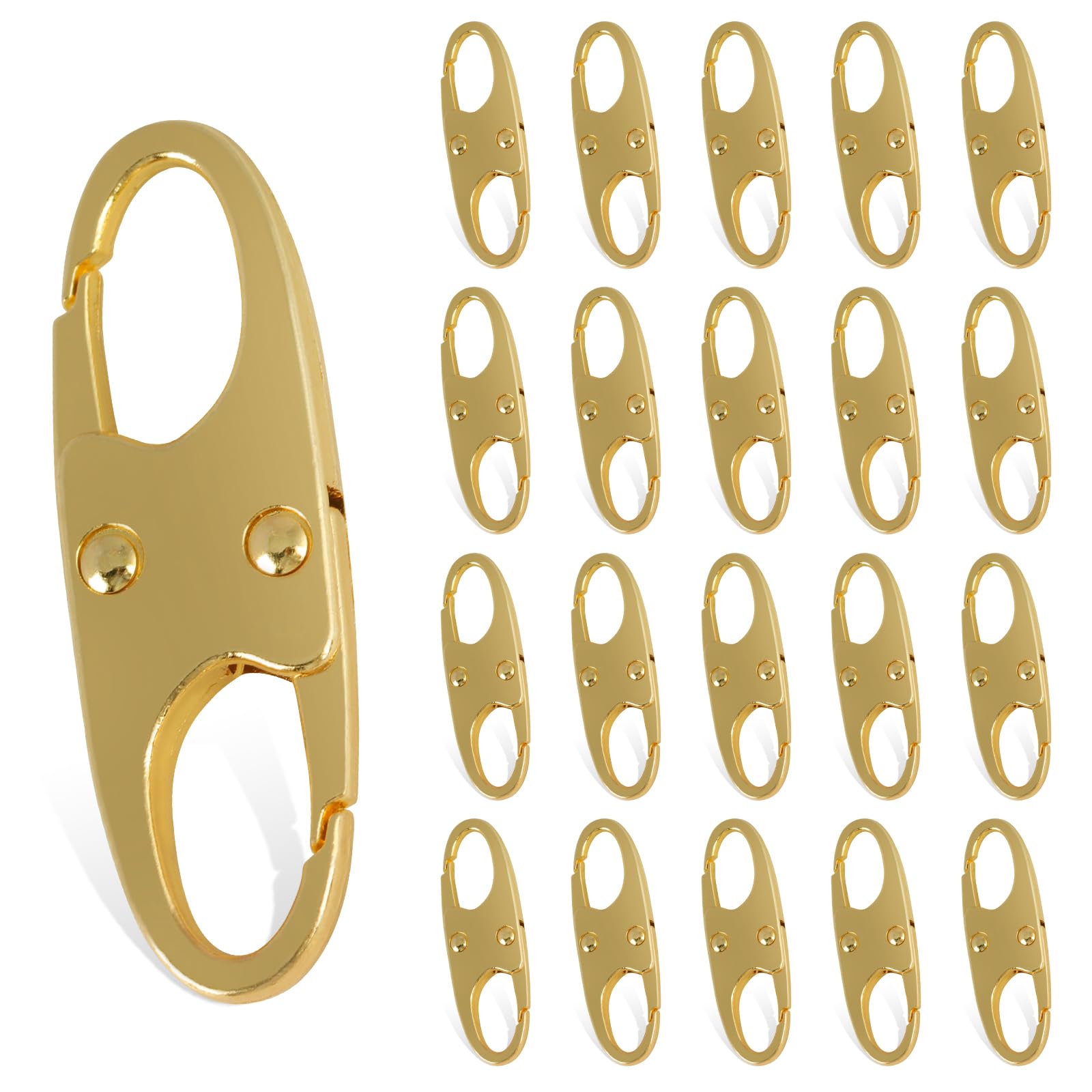 Phinus Lock Combo, Total 21PCS Clips Anti-Theft, S Shaped Zipper Locks, Locks Anti-Theft for Luggage, Clothing, Backpacks, Boots, Purses, Travel