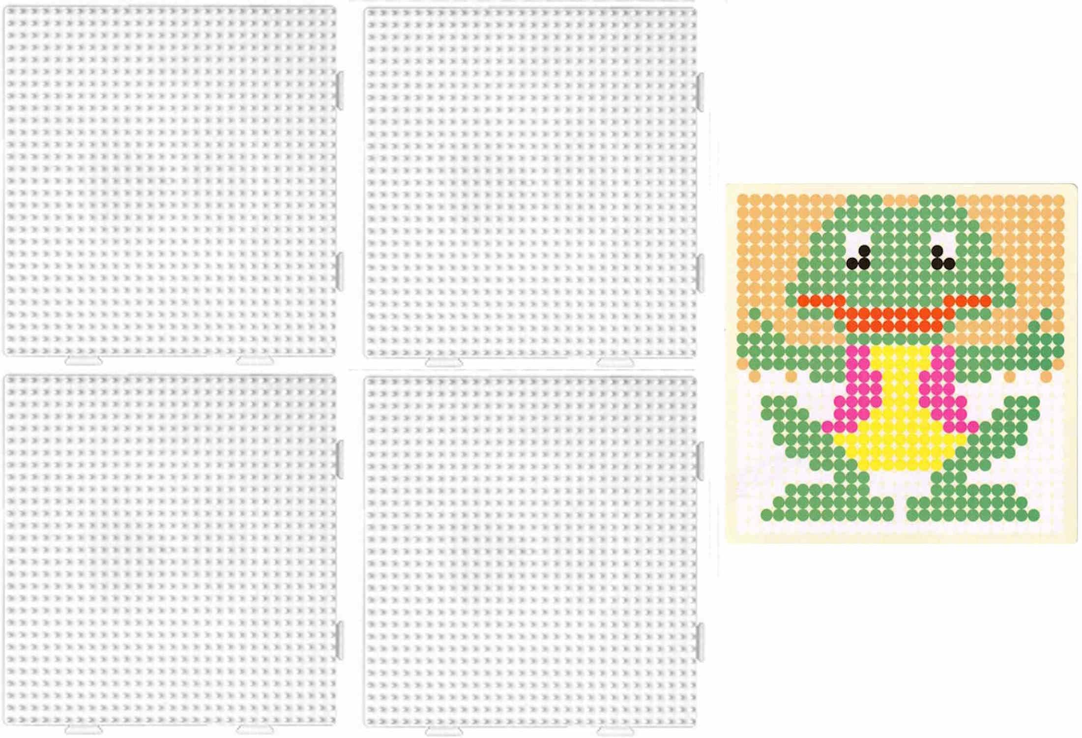 Ministeck 37745 - Mosaikbild Wasserschildkröte, Ca. 26 X 33 Cm Große Steckplatte Mit Ca. 900 Bunten Steinen, Steckspaß Für Kinder Ab 4 Jahren