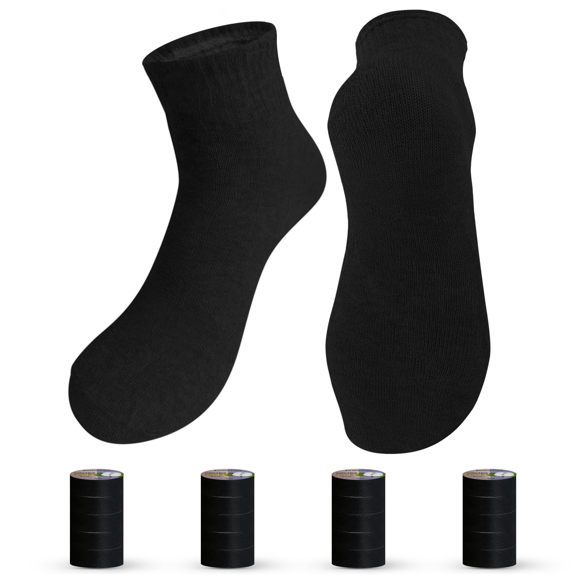 Disposable Socks 20 Pairs – Compressed Cotton Socks for Men Women, Portable Travel Sock for Gym, Hotel, Hiking