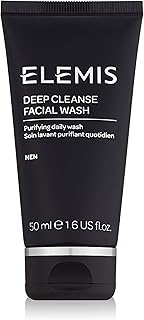 ELEMIS Travel Size Men's Deep Cleanse Facial Wash, Foaming Gel Face Cleanser with Refreshing Peppermint for Daily Cleansin...