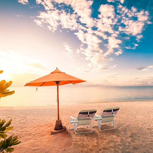 Miniatura 6 de Silla de playa plegable, mochila portátil plegable con reposabrazos de madera, silla de campamento ligera para exteriores, mochila con marco de