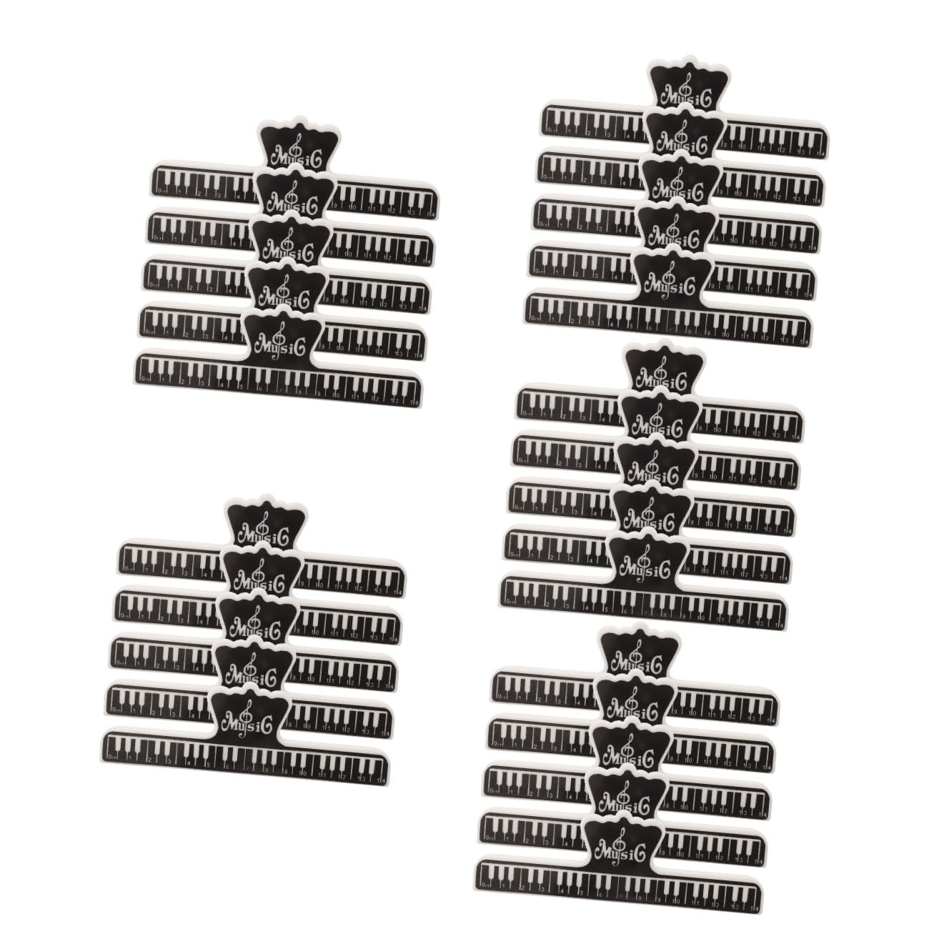 BESTonZON 25 Pcs Foglio Clip Di Spartito Per Pianoforte Clip Di Spartito Musicale Clip Di Spartito Musicale Per Pianoforte Clip Di Pagina Di Musica Per Pianoforte Supporto Della Pagina Di
