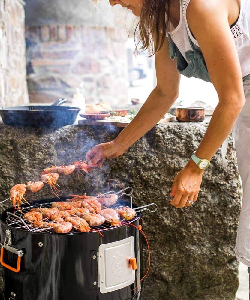 【MPQ】Charcoal/Red 1/4 Border Long Amazon.com : ProQ BBQ Smoker (Frontier V4) - 4in1 Charcoal