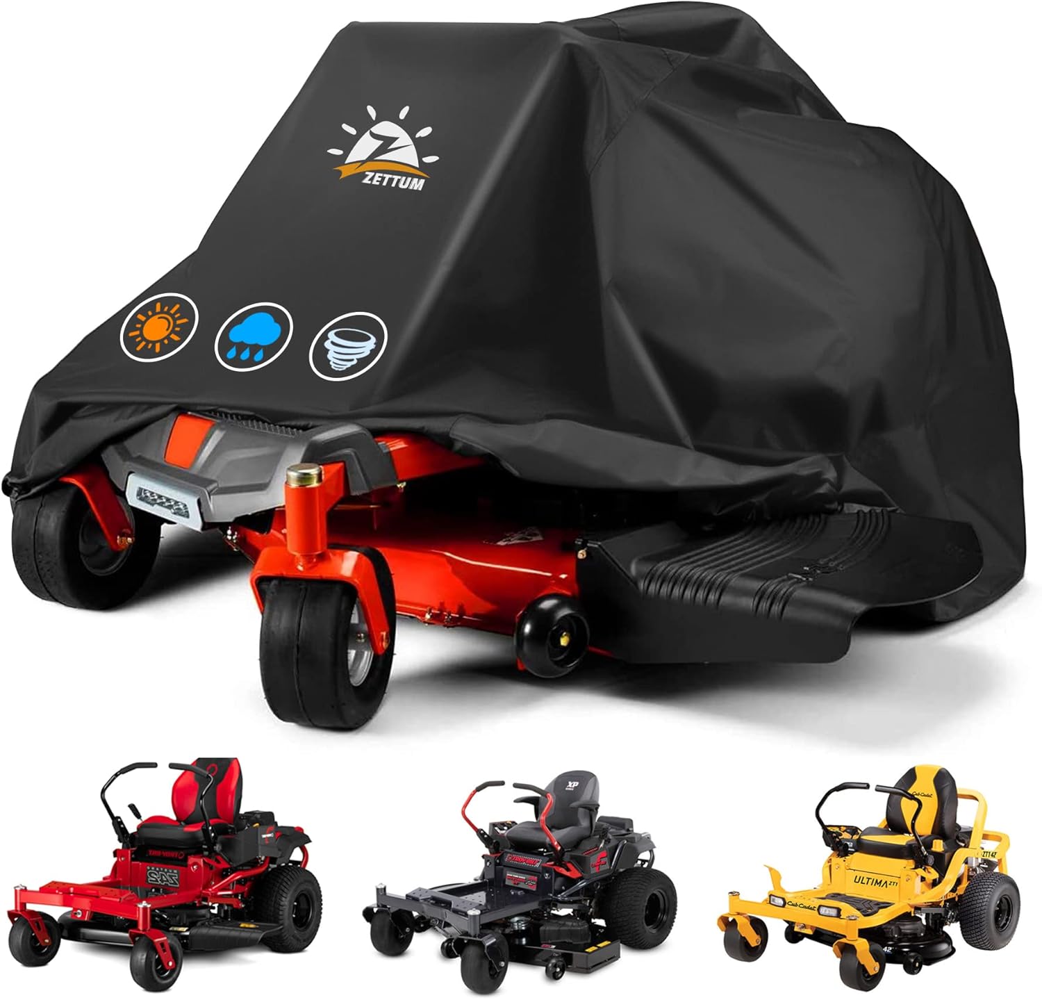 Zettum Zero Turn Mower Cover - Zero-Turn Lawn Mower Covers Waterproof