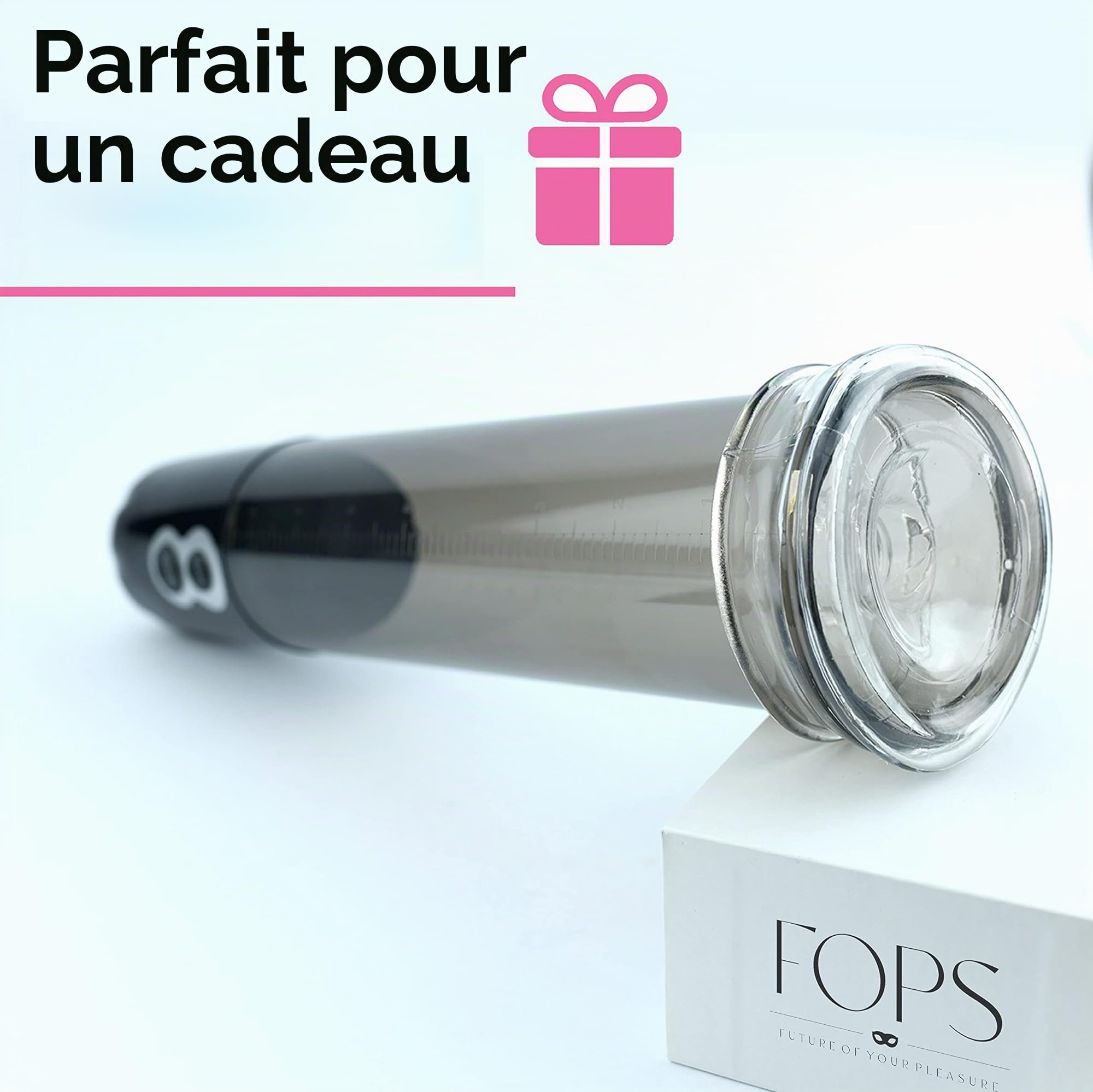 Pompe à Pénis Électrique 33cm Cylindre 22cm ⌀7.5cm Masturbateur Homme Pompes à Pénis Transparent Agrandir Son Pénis avec Haute Puissance d'Aspiration Pompe à Pénis pour Homme penis-vacuum FOPS P02-5