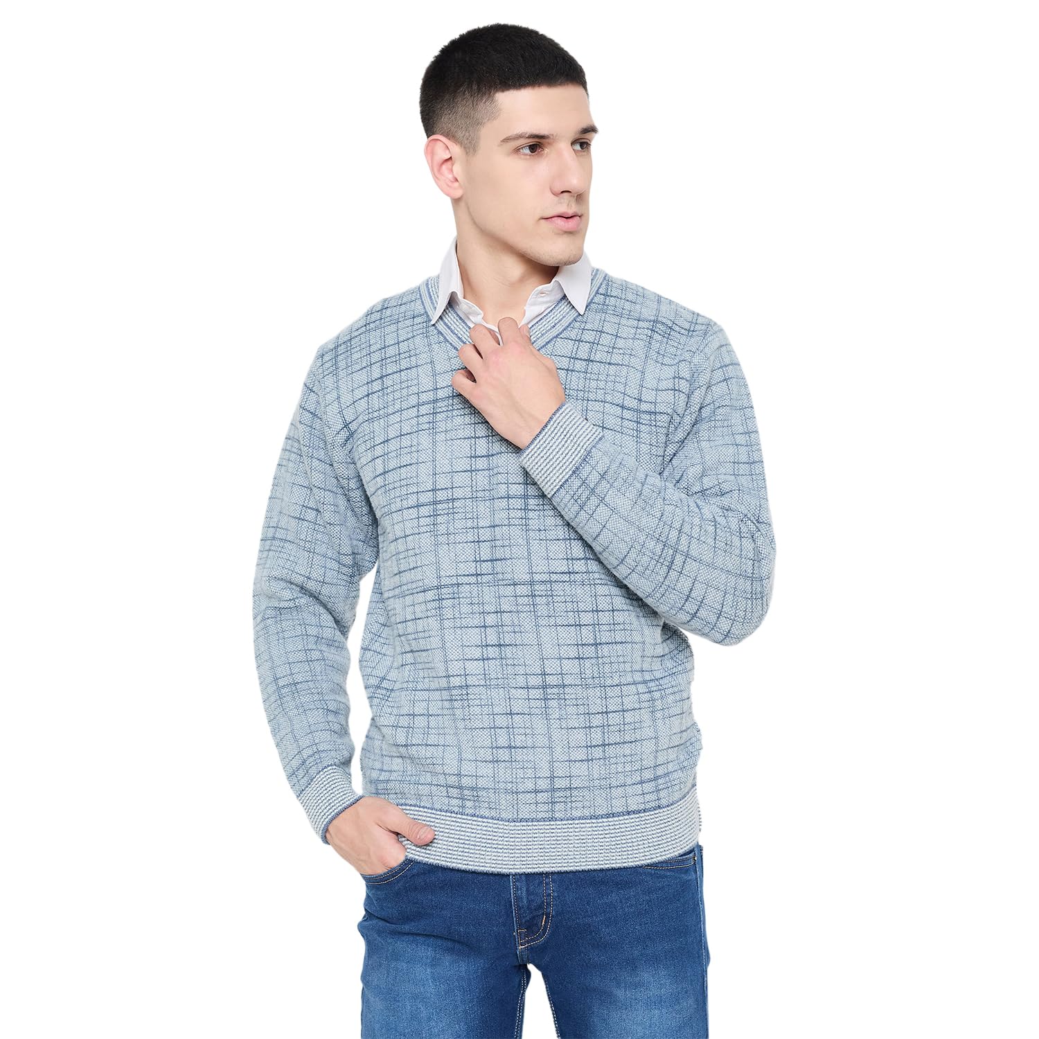 duke Men's Acrylic Blend Casual Pullover Sweater-picture-25