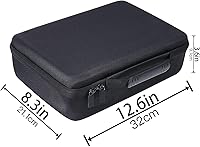 Vista 4 de co2CREA Funda rígida de repuesto para impresora fotográfica compacta inalámbrica Canon SELPHY CP1500/CP1300/CP1200, carcasa negra