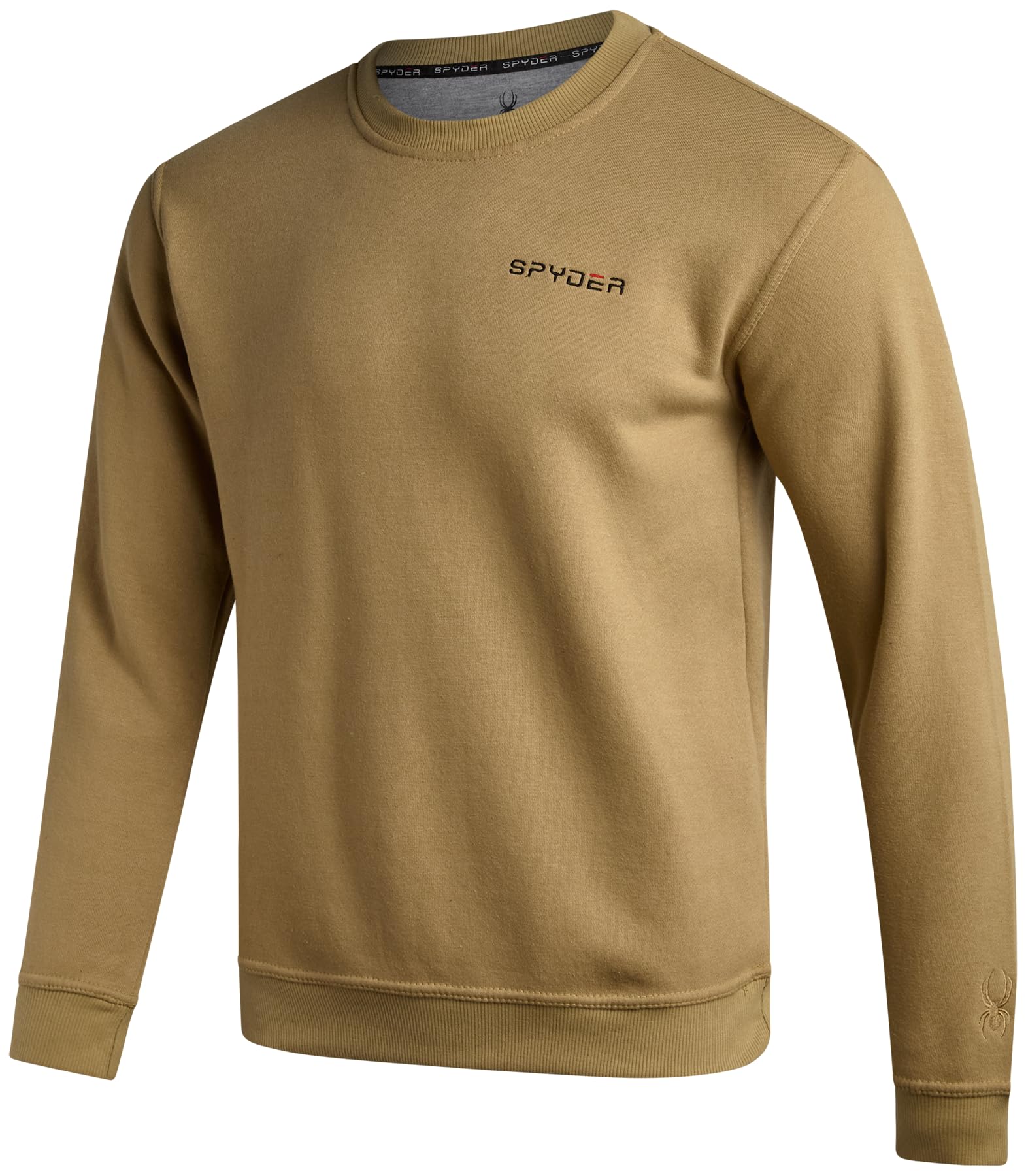 Spyder Men's Sand Crewneck Sweatshirt - Soft Performance Fleece Pullover Sweatshirts For - Casual Gym Workout Sweatshirt, Xxl