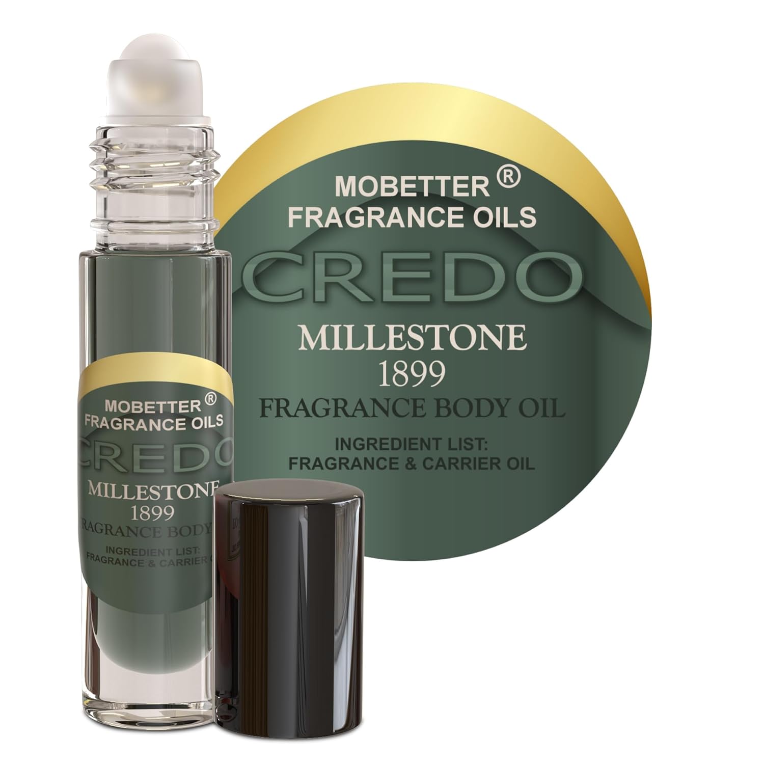 MOBETTER FRAGRANCE OILS Credo Millestone 1899 Cologne Men Fragrance Body Oil | Travel Size - Long Lasting Fragrance