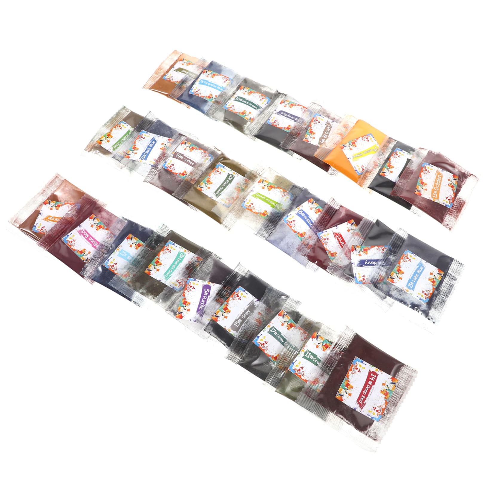 Veemoon 26Pcs Fabric Dyeing Powder DIY Tie Dye Kit for Adults Each Vibrant Colors for Shirts Scarves and More Create Your Unique Designs