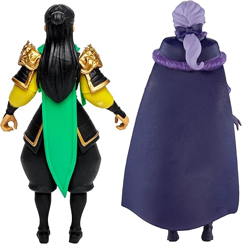 Miniatura 11 de McFarlane Toys - Disney Mirrorverse Mulan 5 pulgadas Belle (fracturado) 5 pulgadas y Ariel 7 pulgadas figura de acción paquete de 3, etiqueta