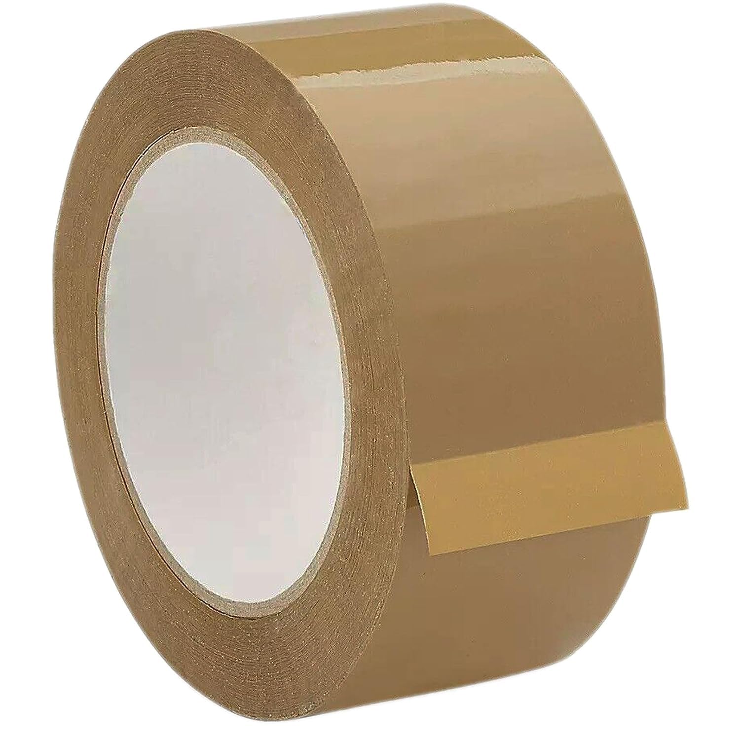 Brown Cello Tape 2 inch x 65 meters, Strong BOPP Single Sided Adhesive for Packaging, Essential for Home, Office, Ecommerce and Industrial Use, Suitable for Boxes, Parcels and Couriers (Pack of 2)