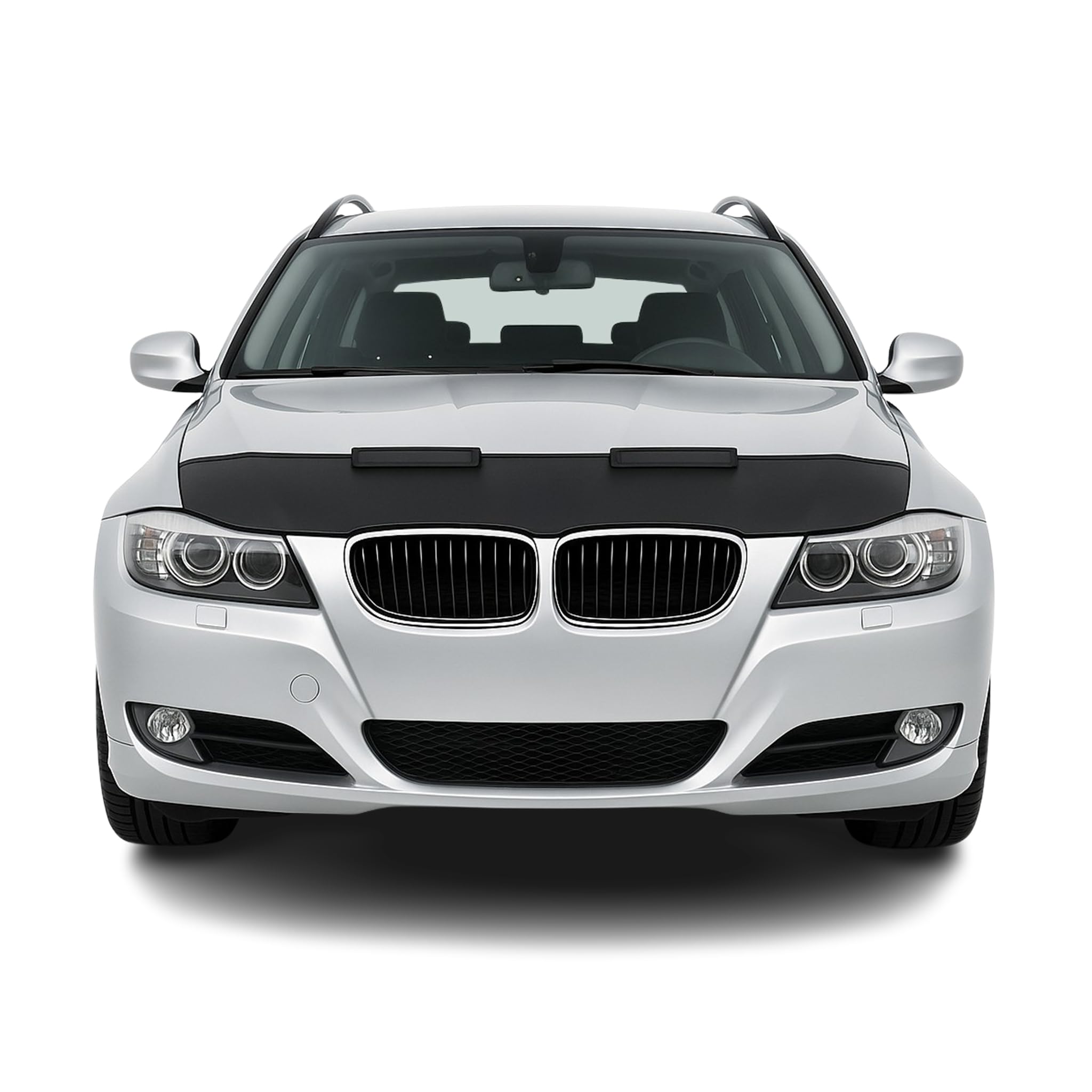 OMAC Haubenbra Steinschlagschutz compatible con BMW 3er E90 E91 E92 E93 2008-2011 Negro Halb