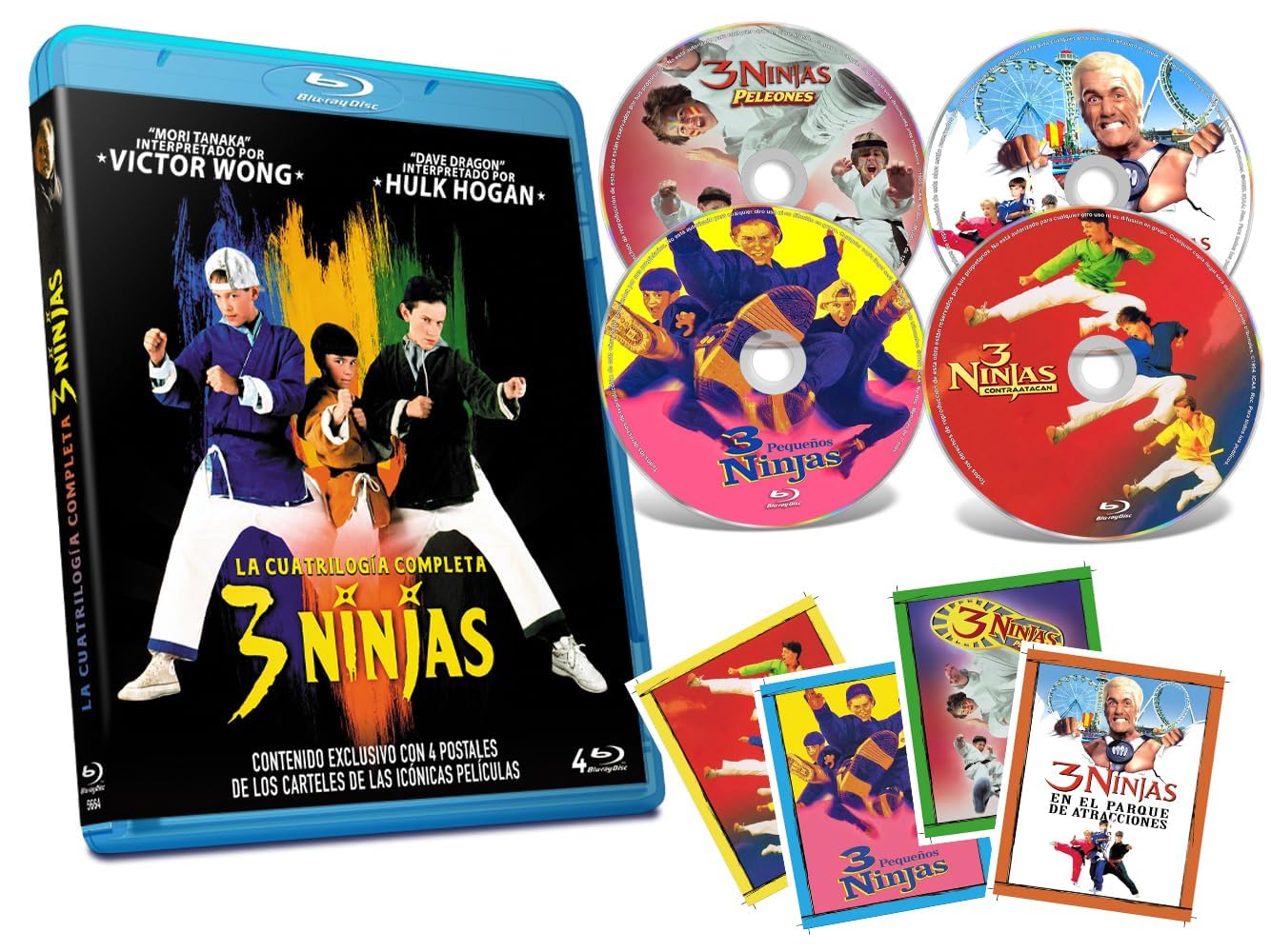 3 Ninjas / Ninja Kids Quadrilogie Blu Ray 4 Films
