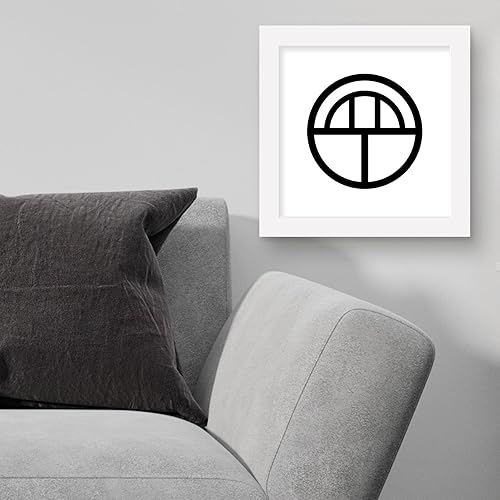 Miniatura 4 de Trends International Gallery Pops Naruto Shippuden - Arte de pared con símbolo del clan Yamanaka, versión enmarcada blanca, 12 x 12 pulgadas