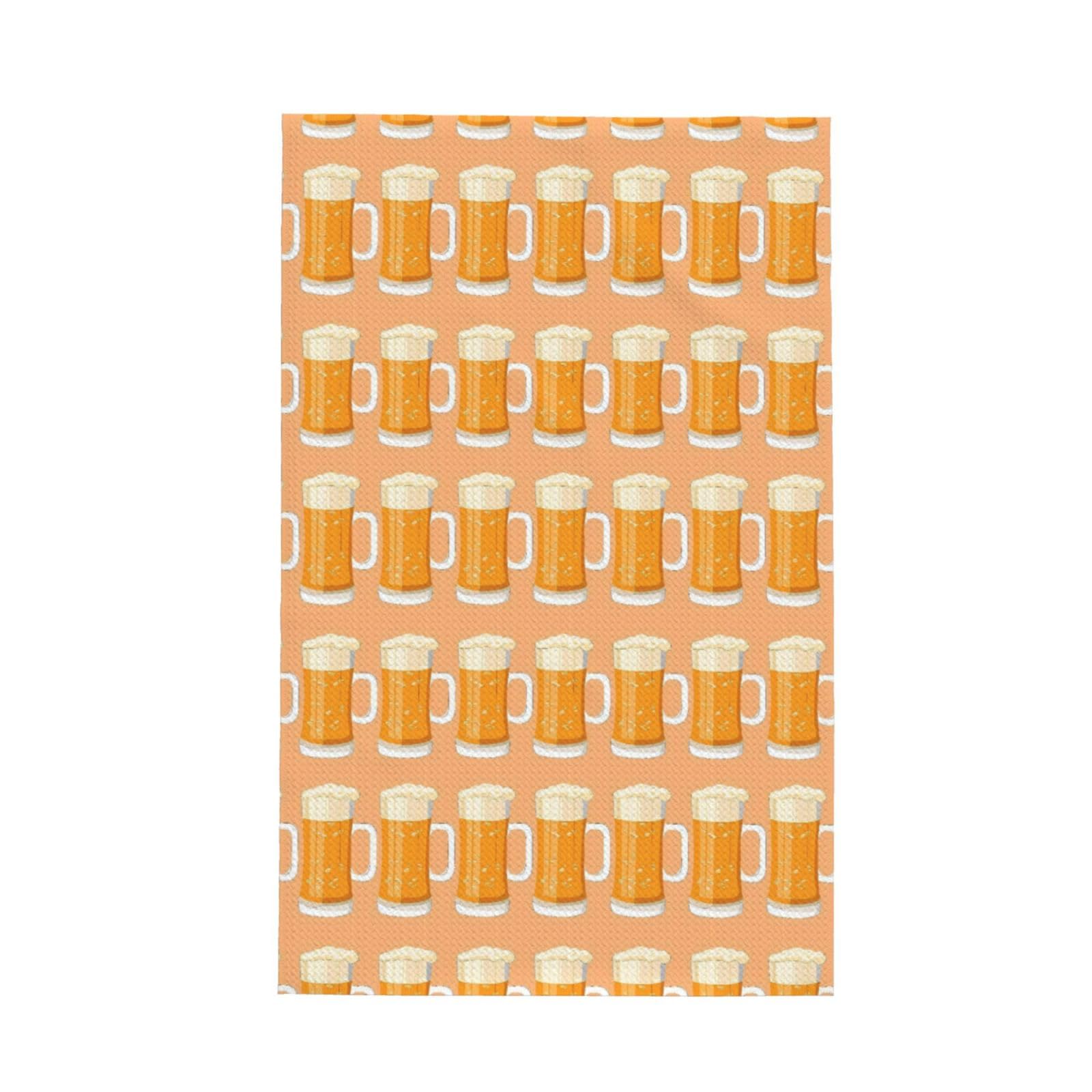 Anceky Beer (3) for Absorbent Kitchen Towels, 16x26 Inch Quick Dry Cleaning Dishcloths