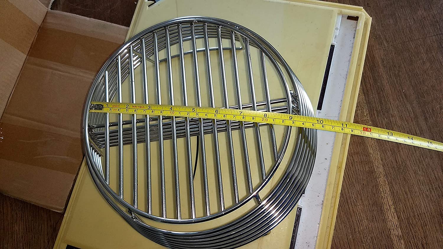 YNNI KAMADO Kosz na popiół typu kick Ash do grillów na chipfeeder, średnica zewnętrzna 50,8 cm, zdejmowany rozdzielacz centralny TQKABC20
