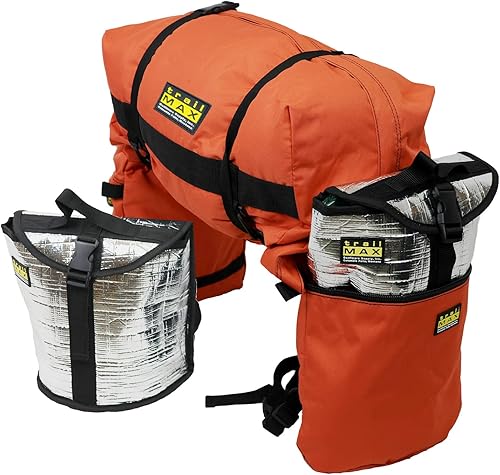 Miniatura 10 de TrailMax Alforjas medianas para montar en senderos bolsas aisladas para caballos bolsas de sillín con bolsa de cantle desmontable juego de bolsa de
