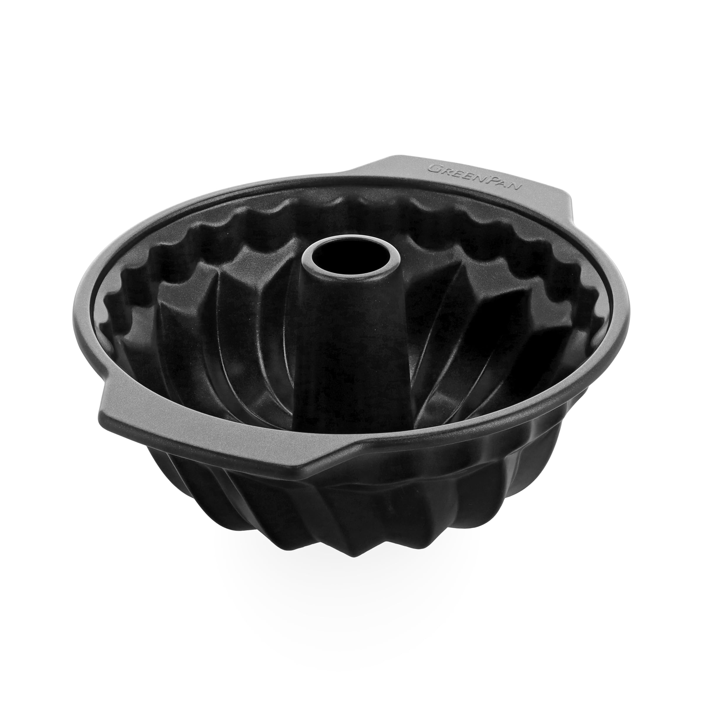 Greenpan Bistro Turban Mould 24 cm, Ceramic Non-Stick Coating, PFAS Free, Aluminized Steel, Oven-Safe 446 °F, Black