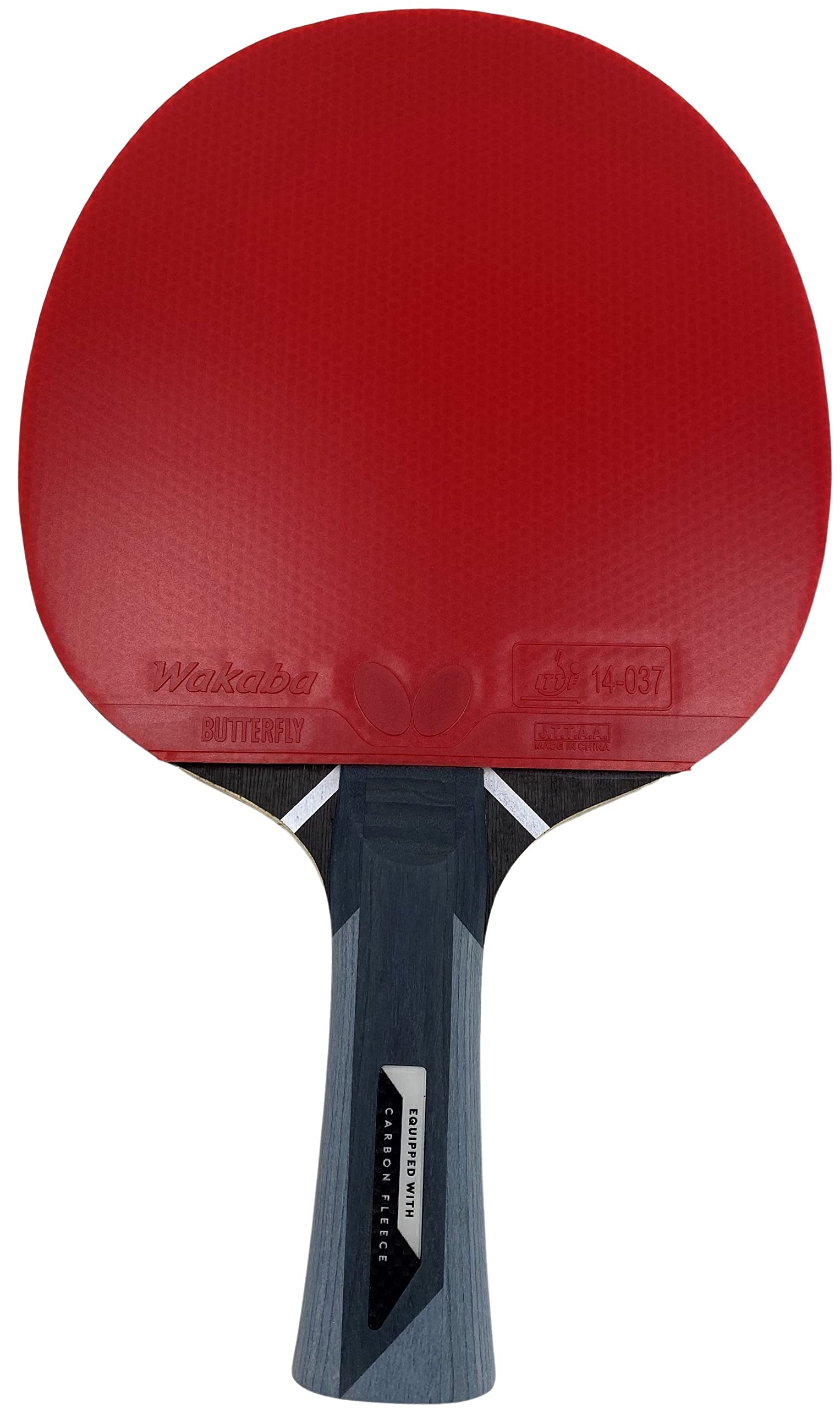 Racchetta Ping Pong Butterfly Timo Boll Carbon - Rivestimento Wakaba ITTF Per Competizioni