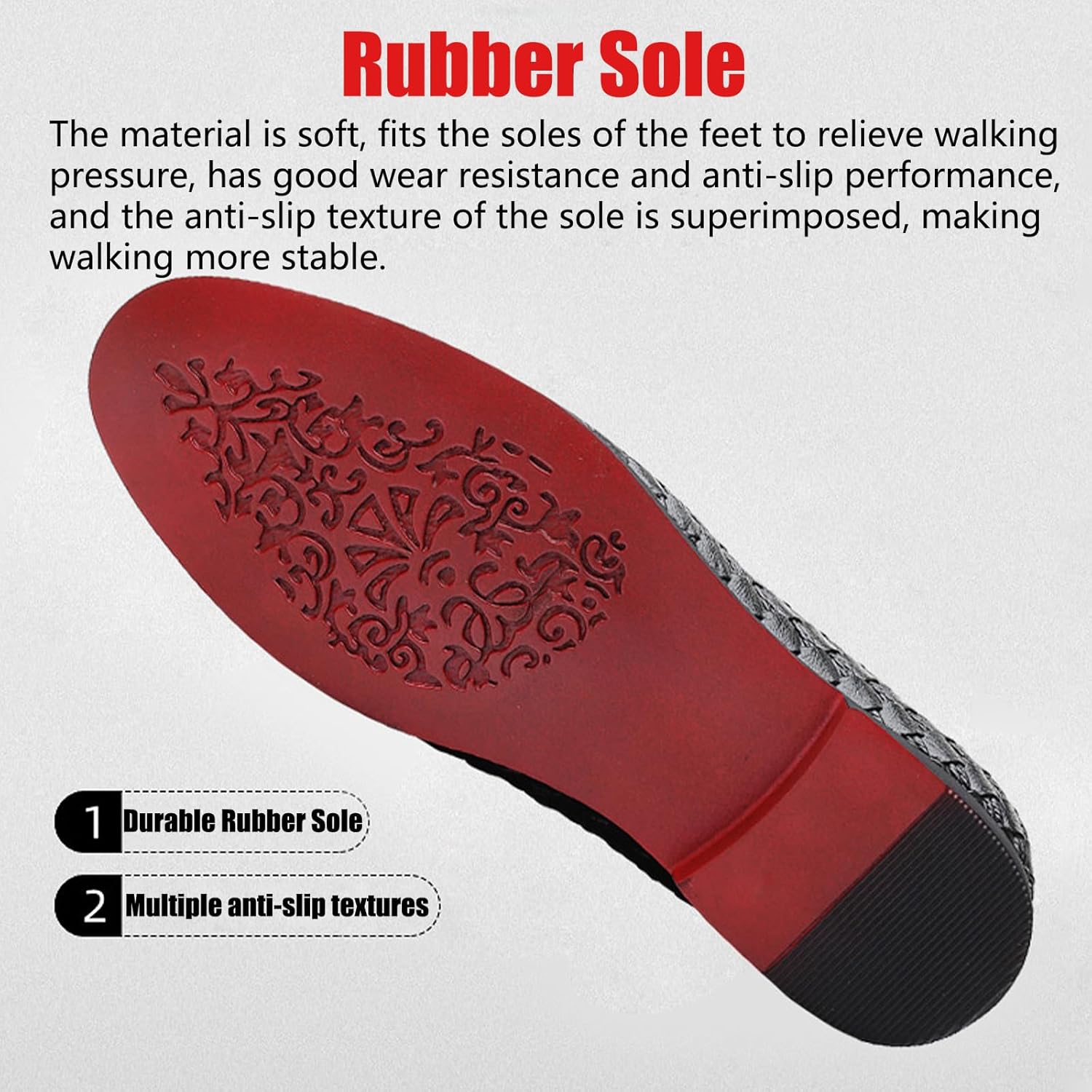 Men's Vegan Leather Smoking Loafers Slip-on Flat Casual Lightweight Driving Walking Shoes Business Dress Oxford Shoes - Image 6