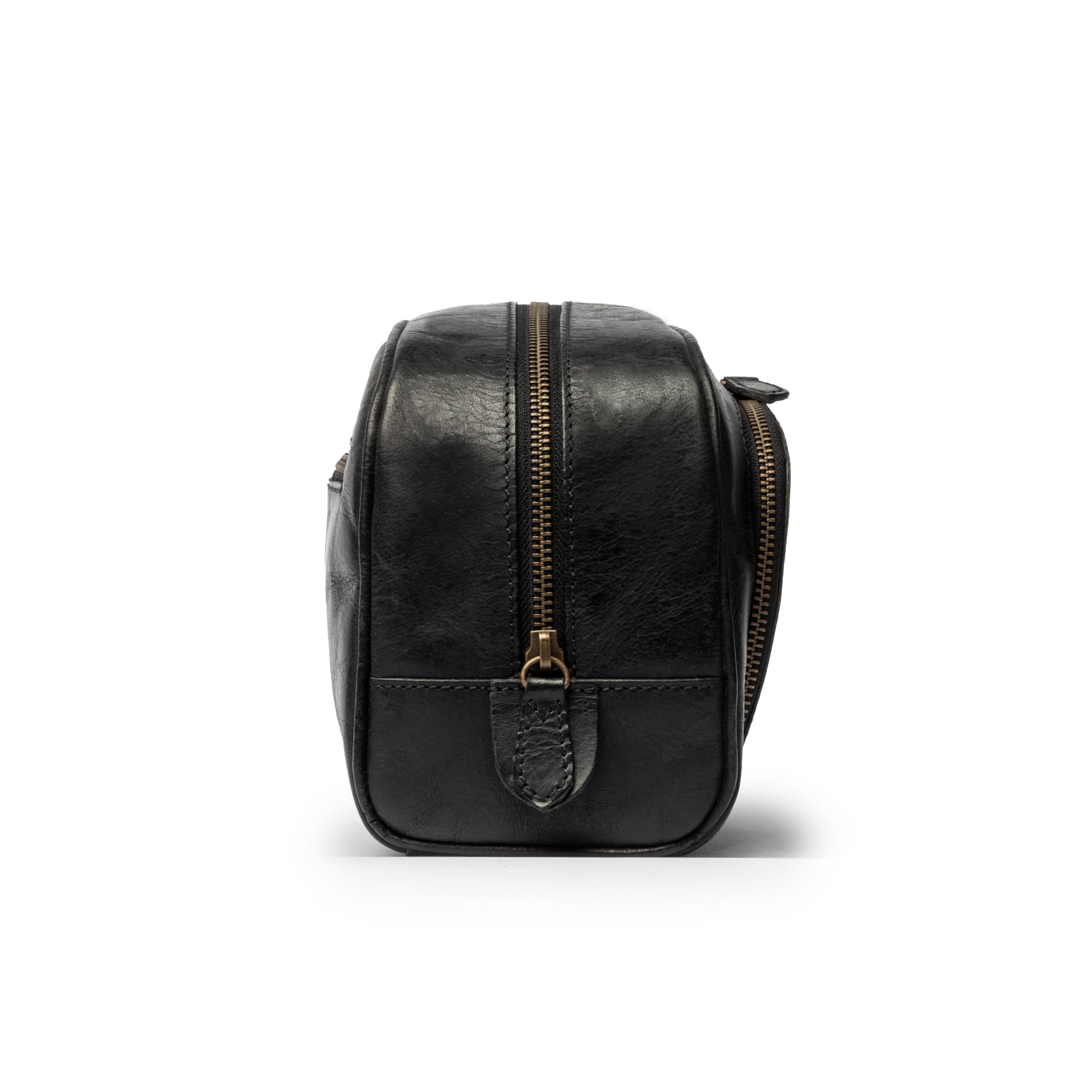 DRAKENSBERG Trousse de toilette en cuir pour homme « Ben » - Trousse de voyage classique avec de nombreux compartiments, vintage, faite à la main, 5 l, Noir vintage