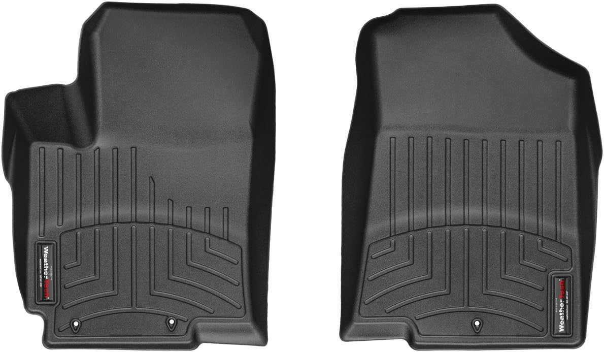 WeatherTech Custom Fit FloorLiners for Kia Rio, Rio, 1st Row (443951), Black