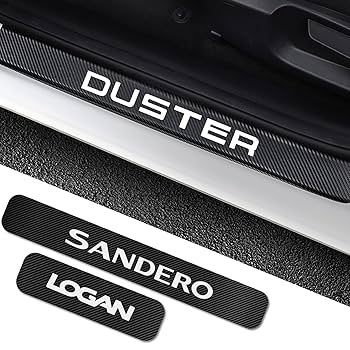 4pcs Car Door Sill Protector Carbon Fiber Threshold Scuff Plate