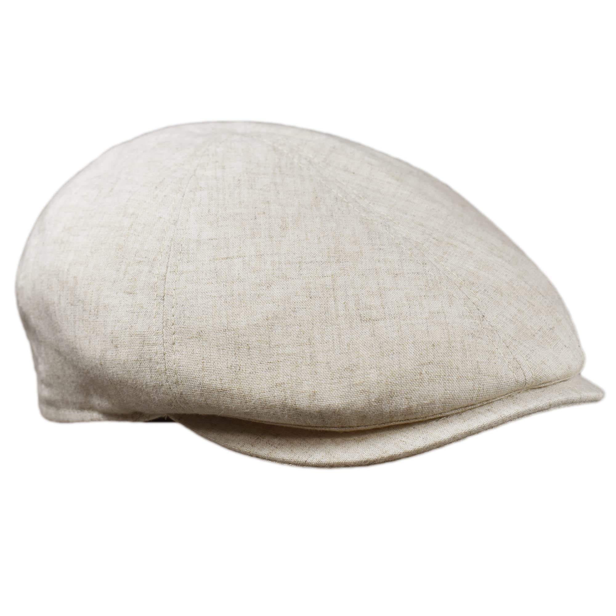 Melegari Berretto Piatto Brescia | Lino e Cotone | Tascabile | Modello Duck | Primavera Estate | Made in Italy