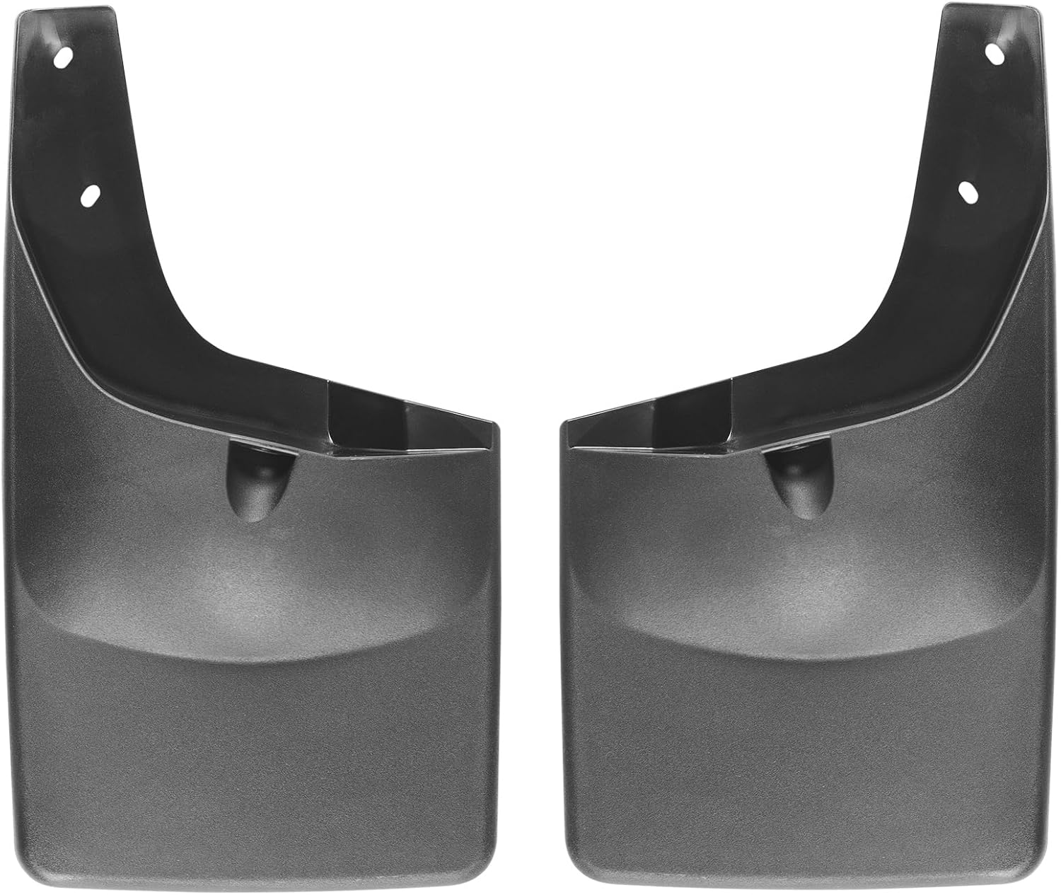 WeatherTech Custom No Drill Splash Guard MudFlaps for Ford Super Duty, Rear Pair (120031), Black