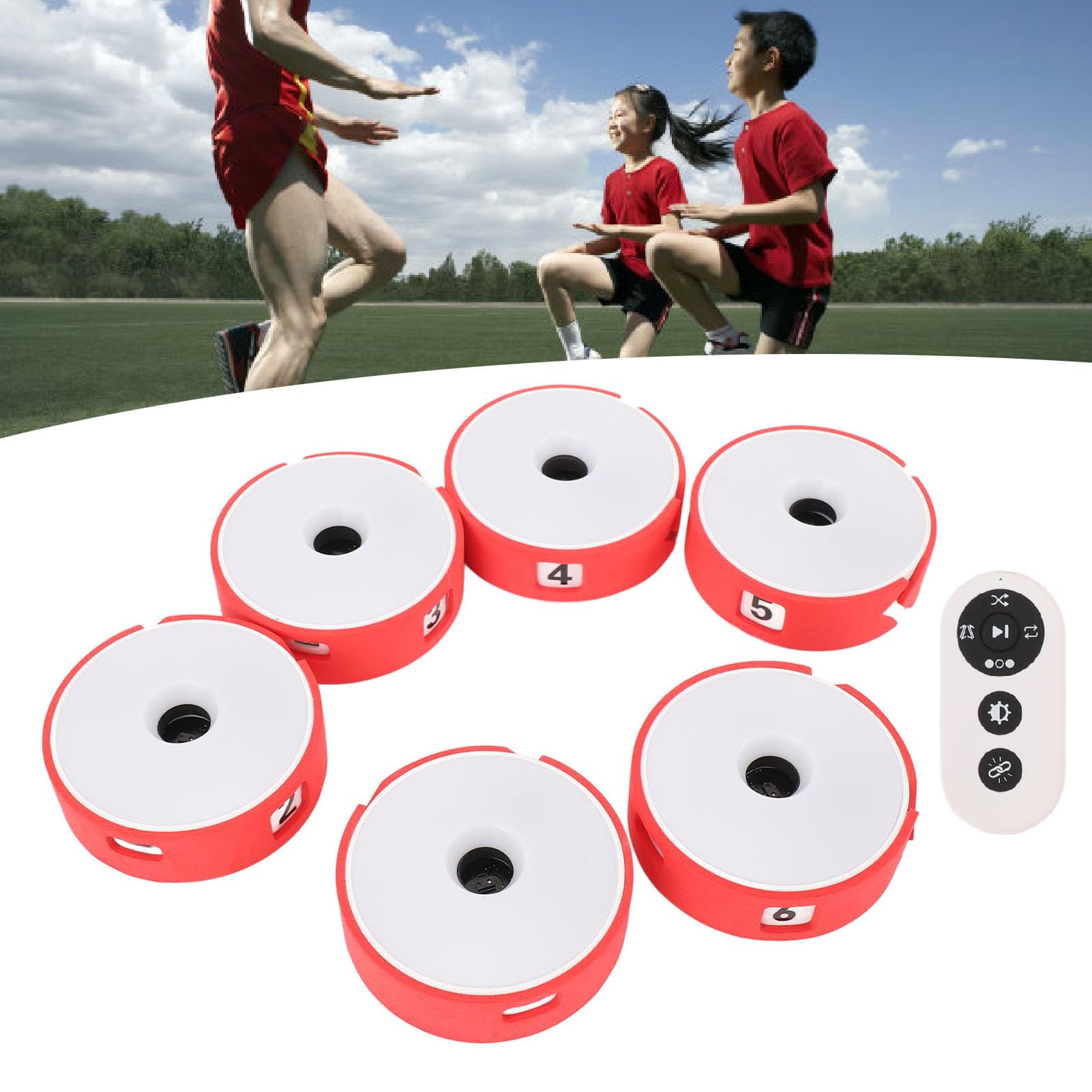 Reaktions-Trainingslichter, Reaktions-Licht-Pods, Intelligentes Agility-Trainingsset, Sport-Fitness-Trainer, Agilität und Reaktion für Fußball, Tennis, Basketball und Kampfkunst