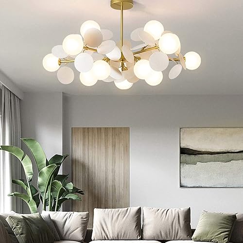 Miniatura 3 de Candelabro moderno G9 colgante de iluminación colgante Candelabros de cristal, montaje empotrado, lámpara de techo LED para comedor, baño,