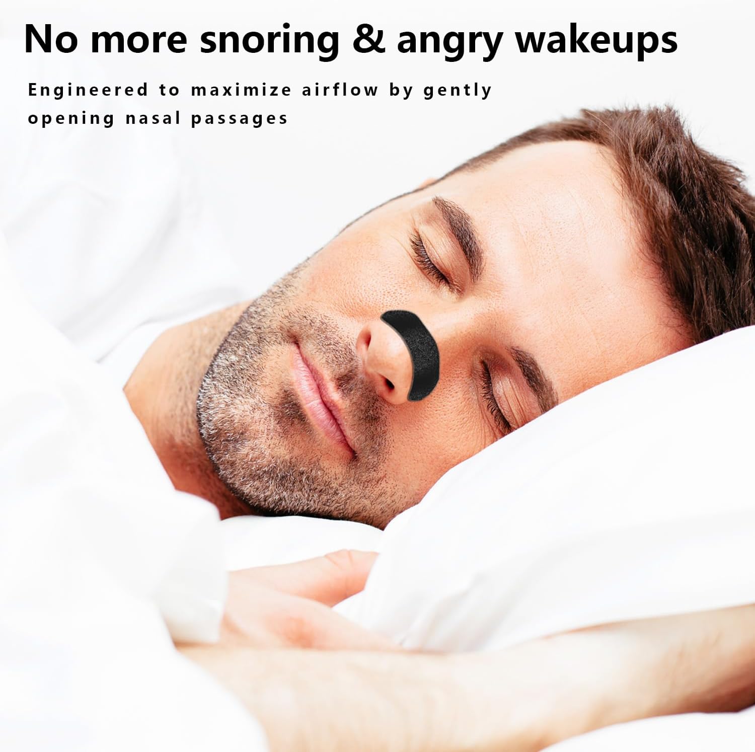 Nasal Strips for Breathing - Extra Strength Nose Strips for Snoring Support - Sweat-Resistant & Wide Fit for Sleeping & Athletic Performance, 1 month's Supply - Image 2