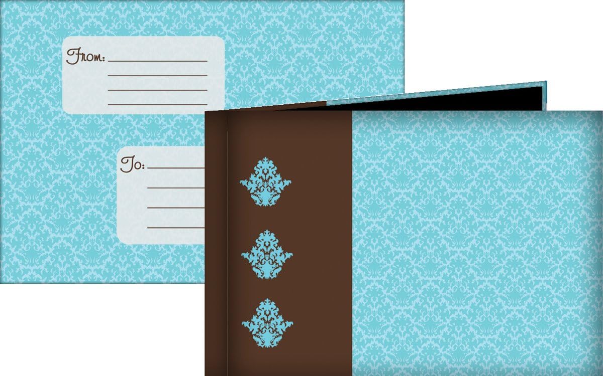 Unibind MyBook Collection 4x6 PhotoBook Album w/Envelope: Pattern Blue & Brown