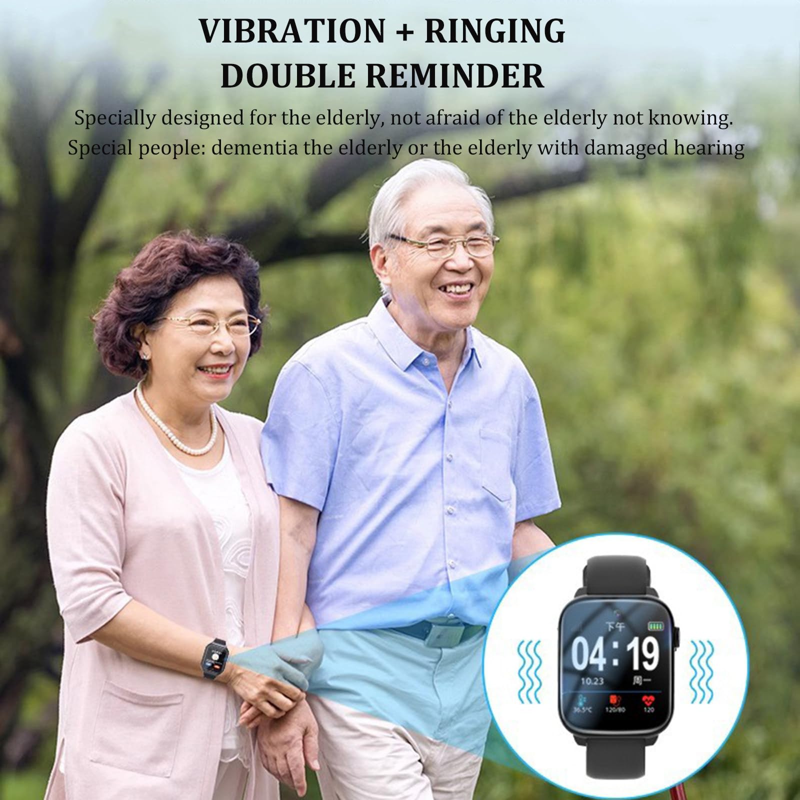 Dispositivos De Alerta De Caídas Para Personas Mayores, Con Detección De Caídas, Rastreador Gps Para Demencia Y Alzheimer, Botón Sos, Monitoreo De Salud, Videollamada HD, Resistente Al Agua Ip67