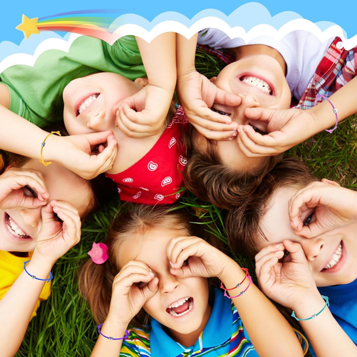Matite Arcobaleno Set per Bambini 30 Pezzi Multicolori per Disegno Colorazione