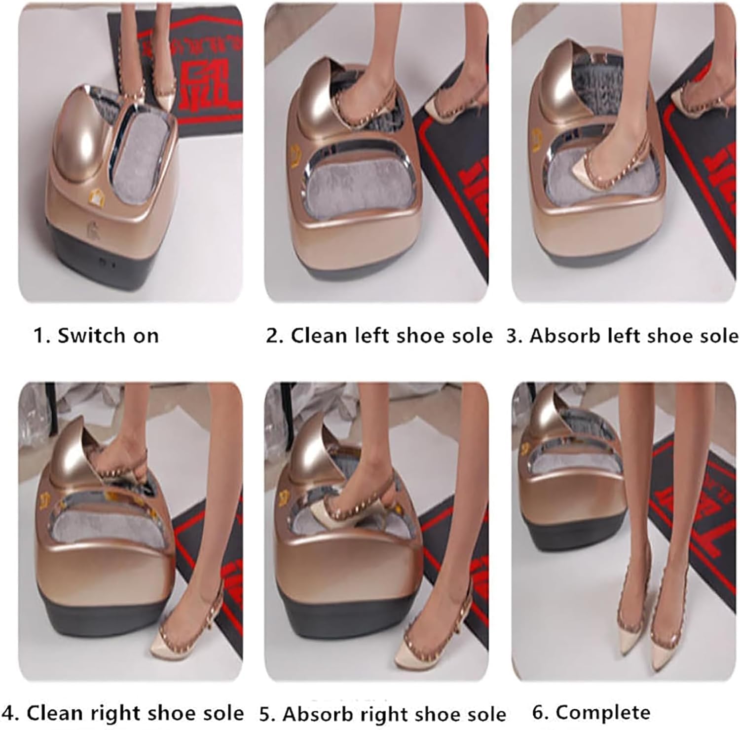 Macchina automatica per la pulizia della suola delle scarpe, per la pulizia della tomaia e della suola, rilevamento touchless, per casa, ufficio, hotel, ingresso in aeroporto