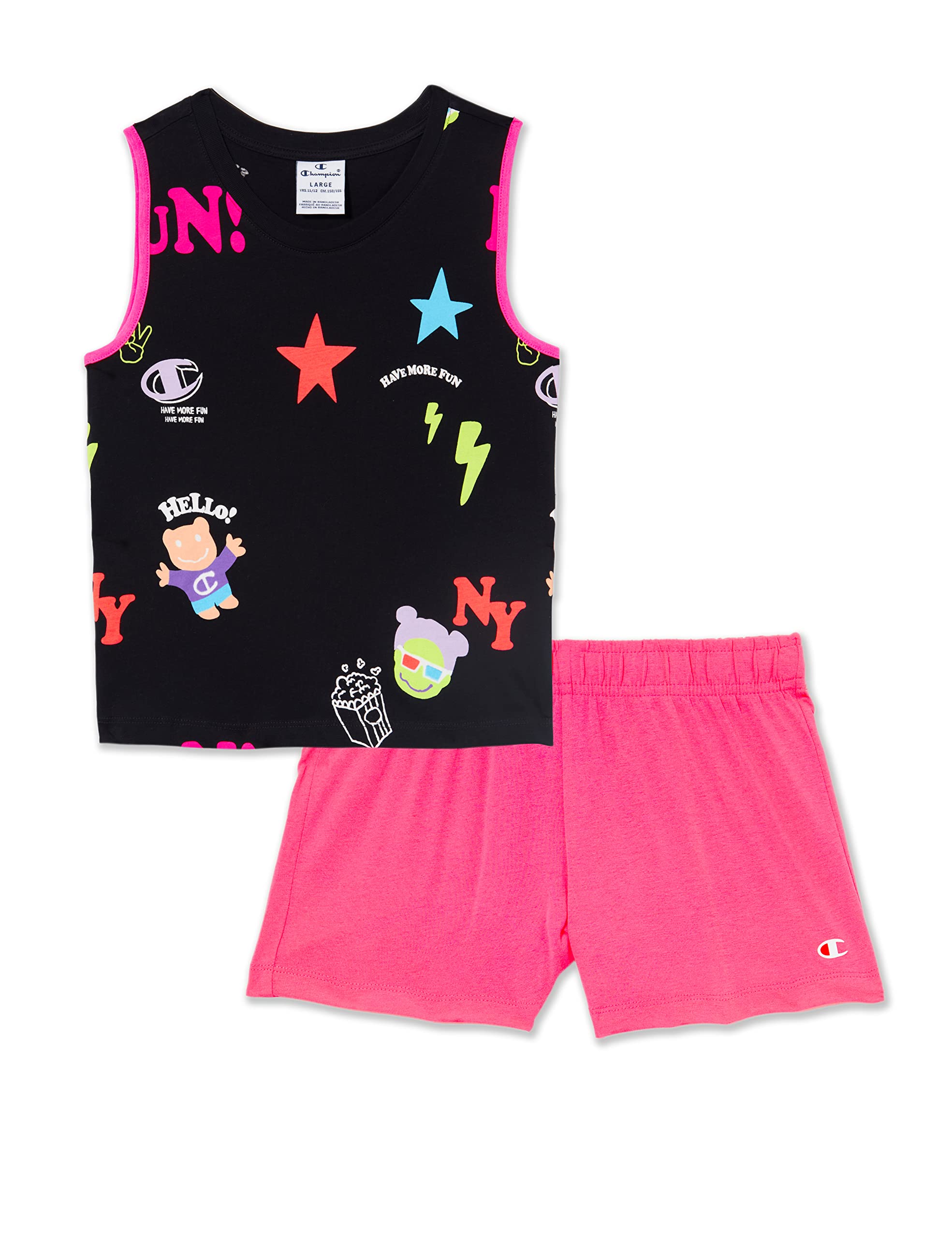 Champion Legacy Fun Club All-Over Top & Shorts-Tank Completo para Niñas