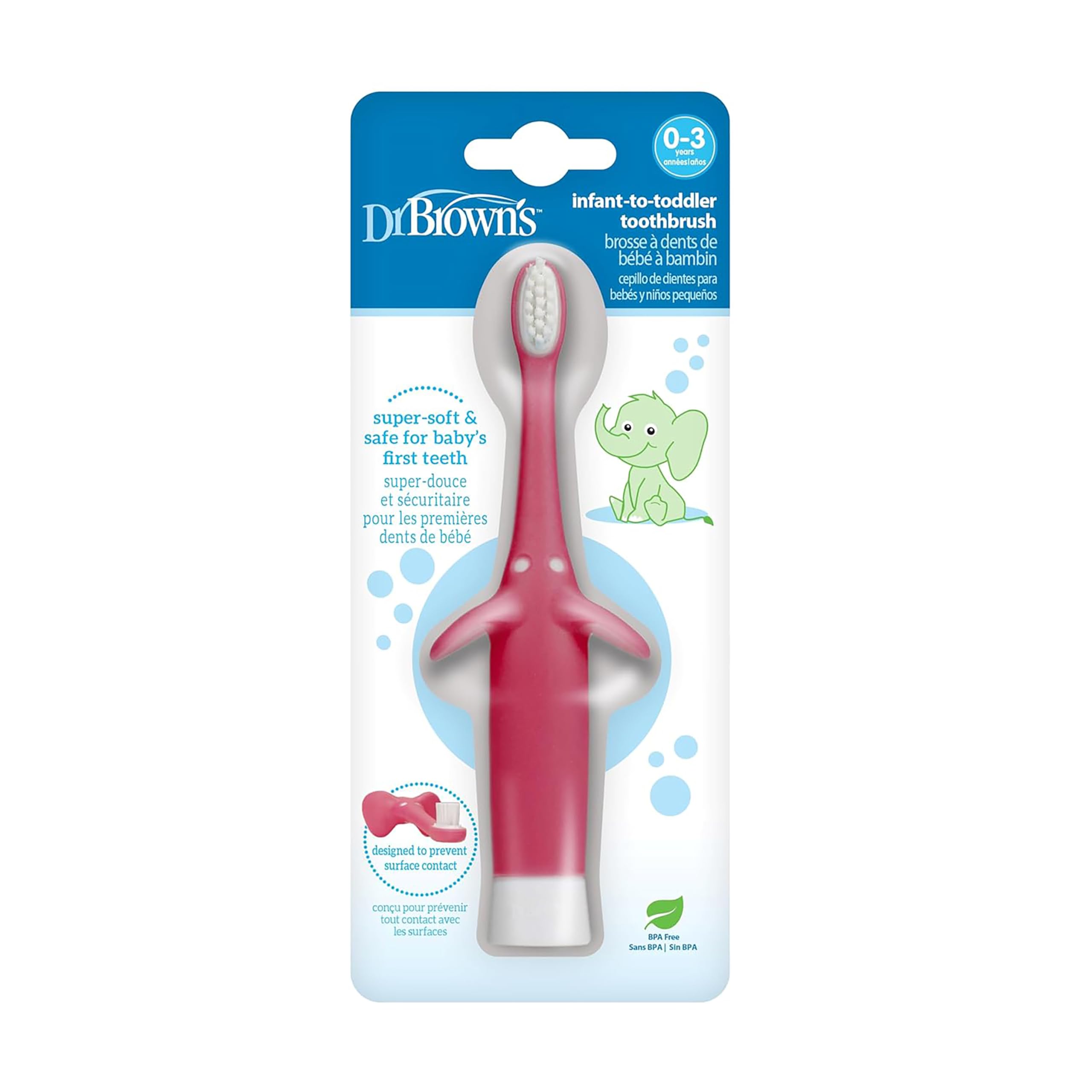Dr. Browns Infant-to-Toddler Toothbrush, Pink (B013W6CC3Q) Amazon Price History, Amazon Price Tracker