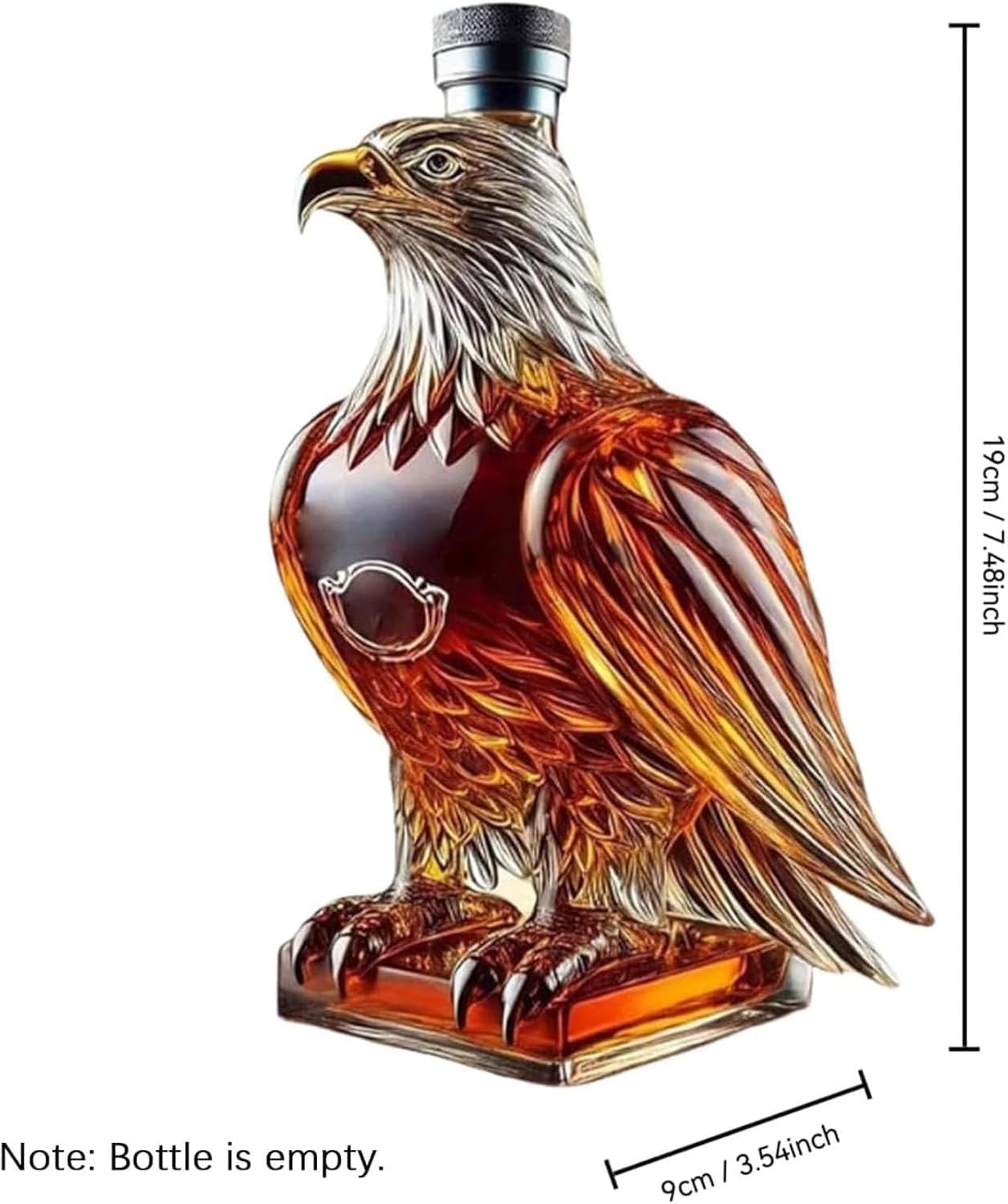 Generico Fanyil Eaglory, Funny Whiskey Eagle Bottle, Unique Whiskey Eagle Glass Decanter, Exquisite Eagle Liquor Bottle, Home Bar Decoration, Perfect for Wine Lovers, Husband (2*A)