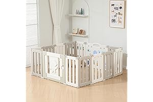 14-Panel Extra Large Baby Playpen - Astronaut Play Yard