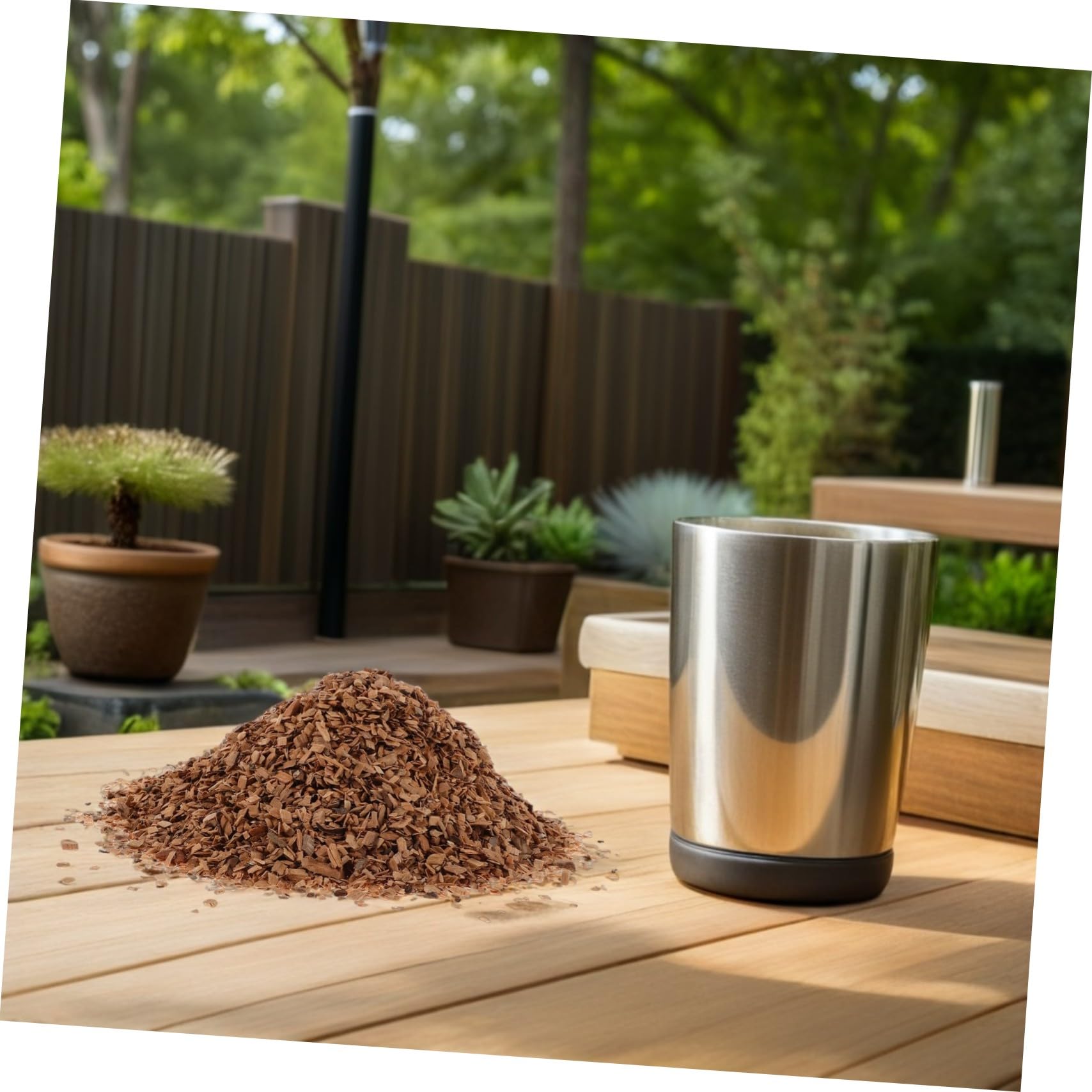 Trucioli di Legno di Ciliegio per Affumicatura Barbecue 1 Sacchetto | Griglia e Cocktail, Accensione Rapida, Aroma Intenso e Succhi Trattenuti