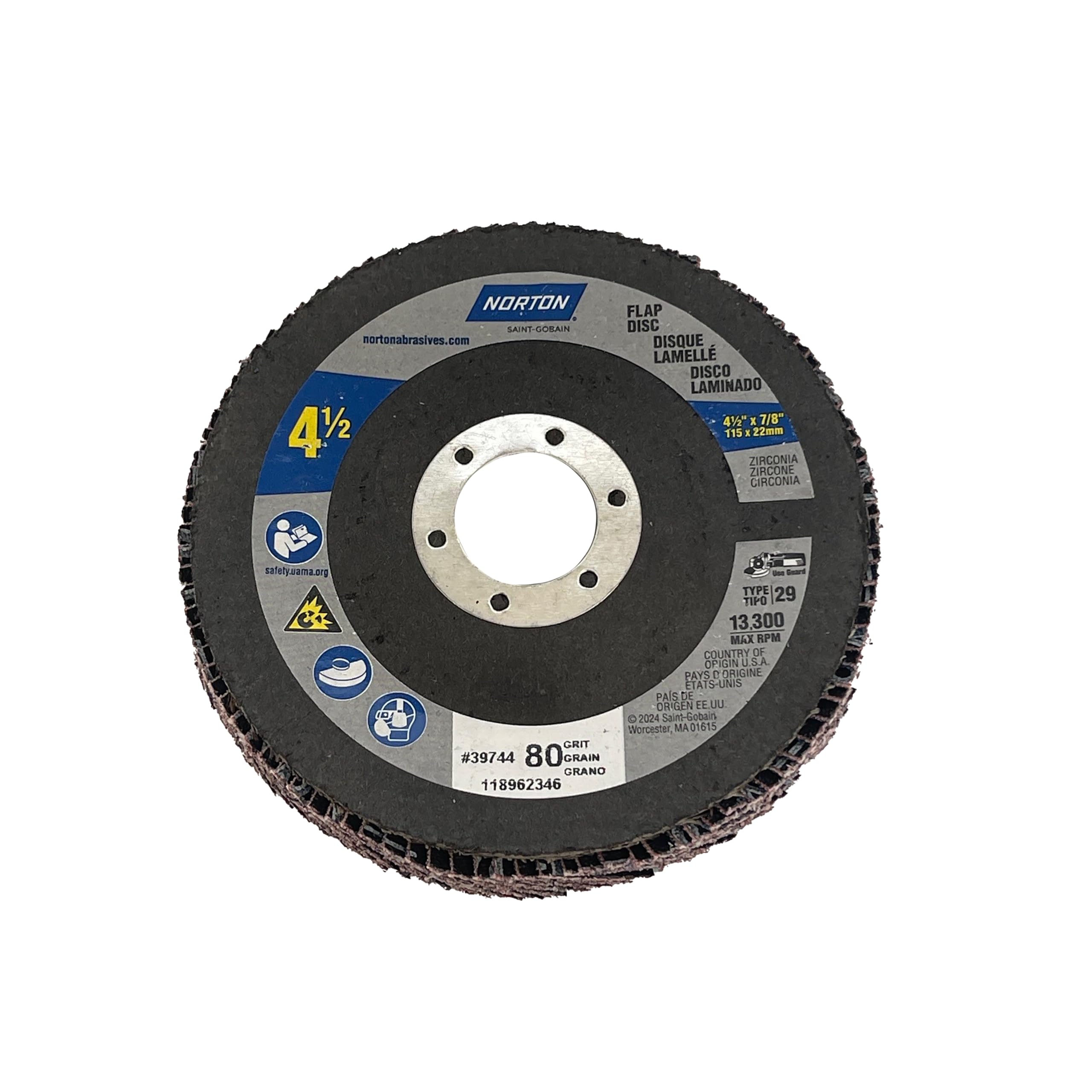 Disques à lamelles en alumine de zircone meuleuse d'angle oxyde de zirconium type 29